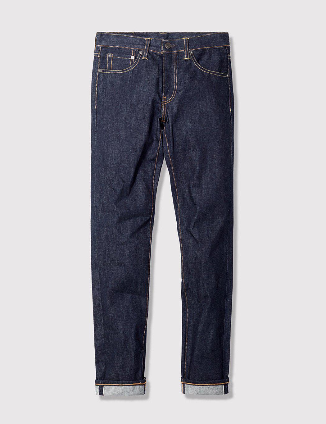 levi's 511 raw selvedge