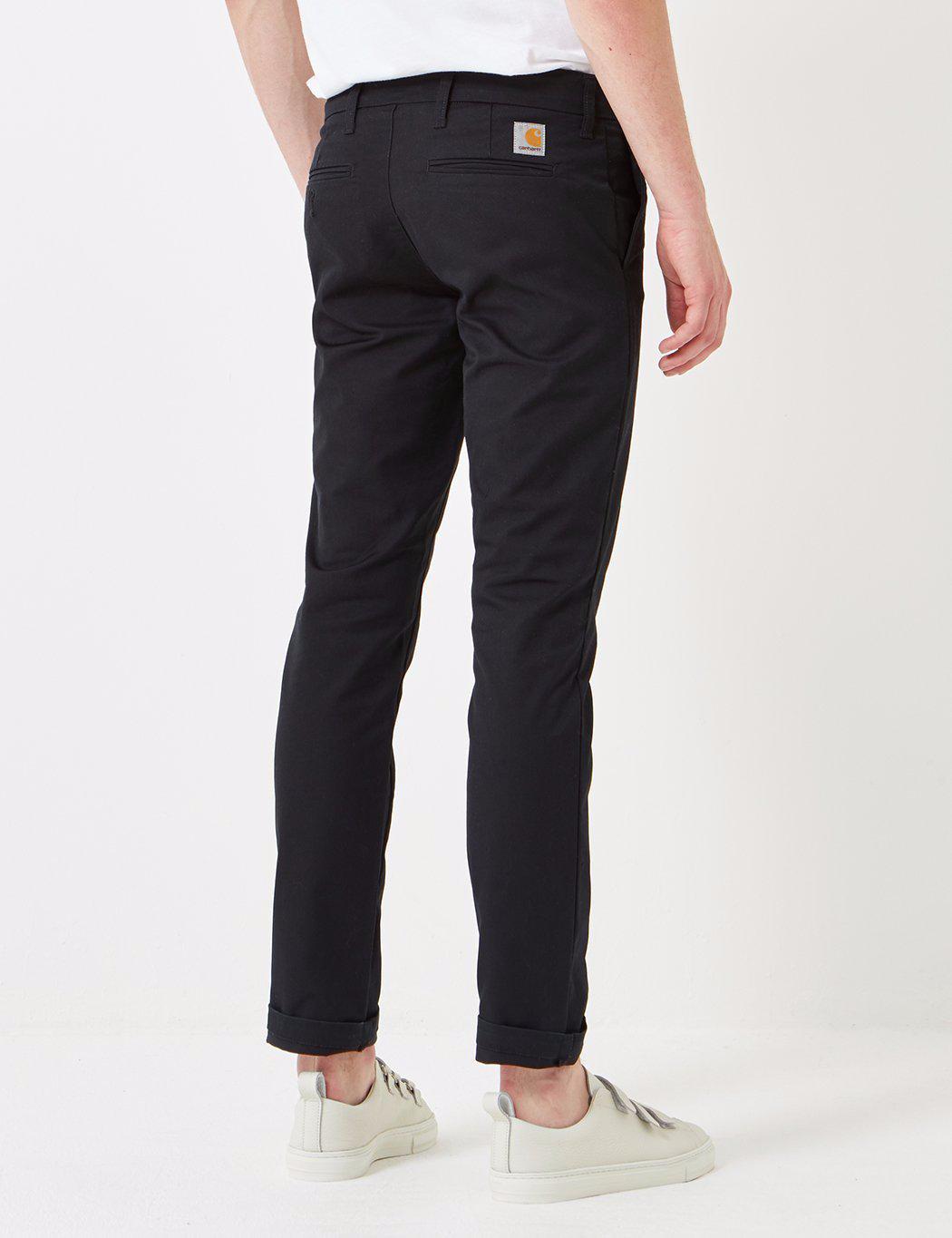 Lyst Carhartt Sid Pant Chino in Black for Men