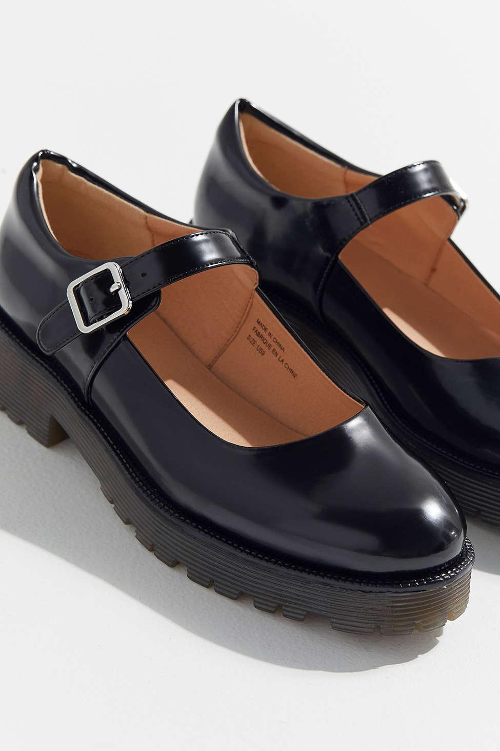 Urban Outfitters Greta Mary Jane Oxford in Black - Lyst