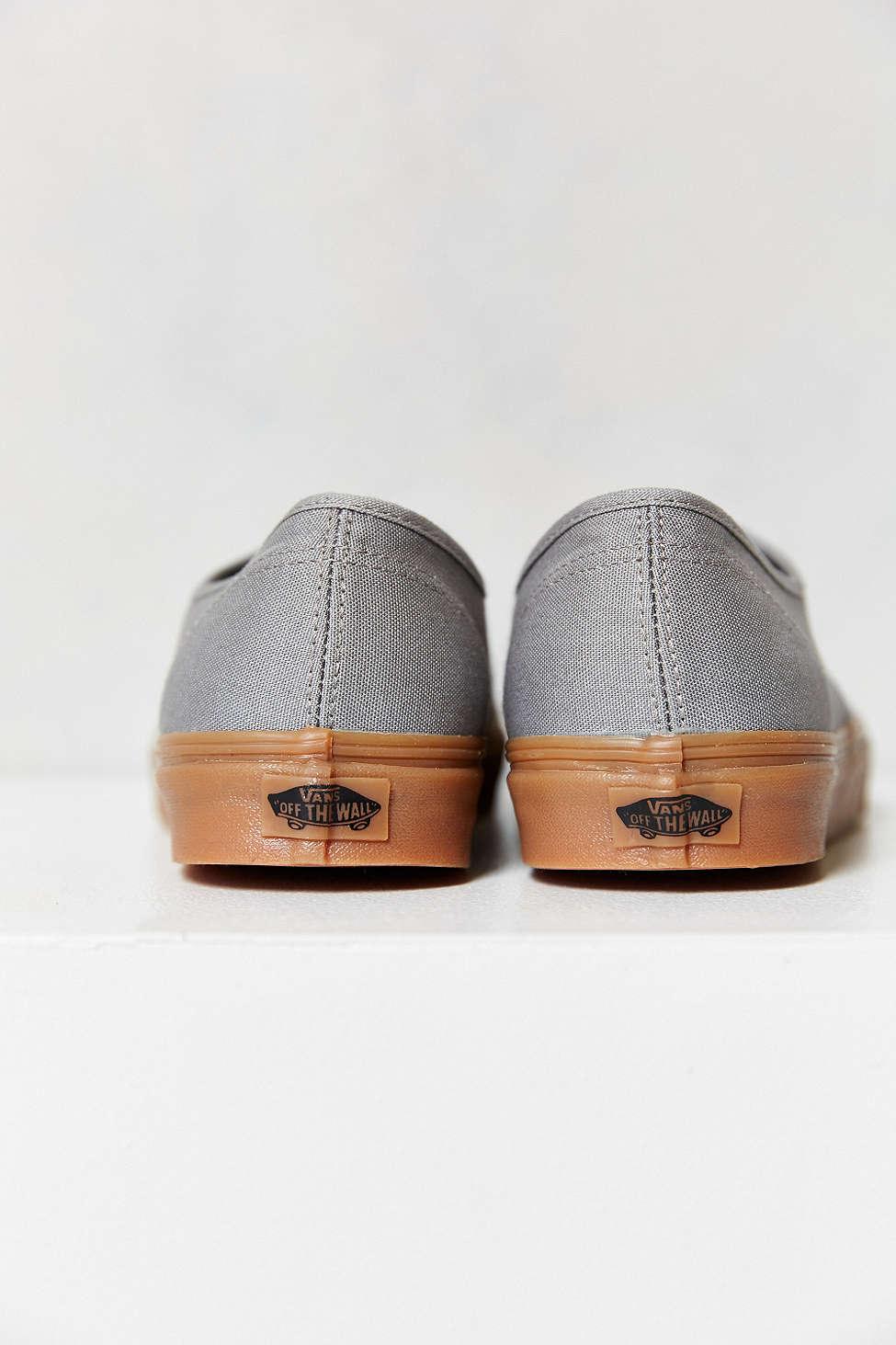 Vans Authentic Gum Sole Sneaker In Gray For Men Lyst