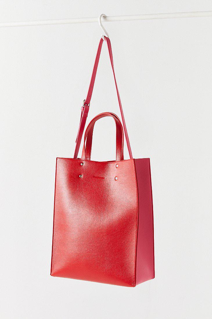 Urban Outers Red Tall Per Tote Bag