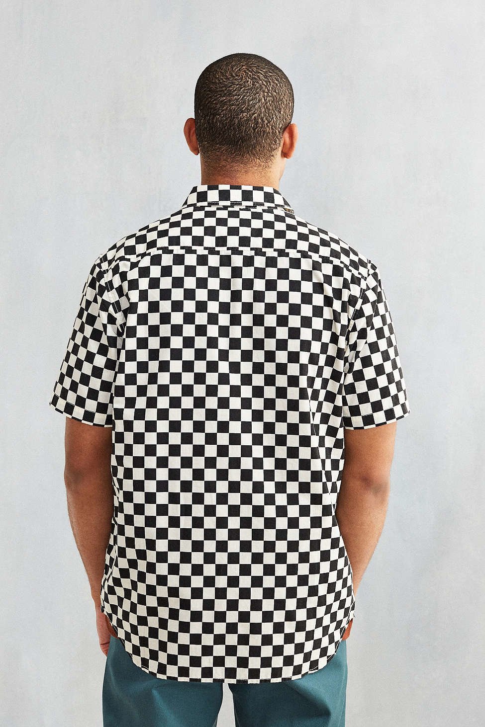 checkerboard shirt mens