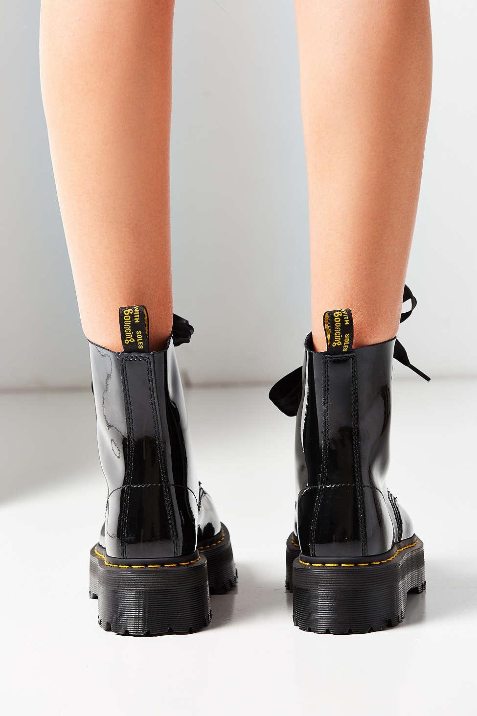 dr martens molly patent black