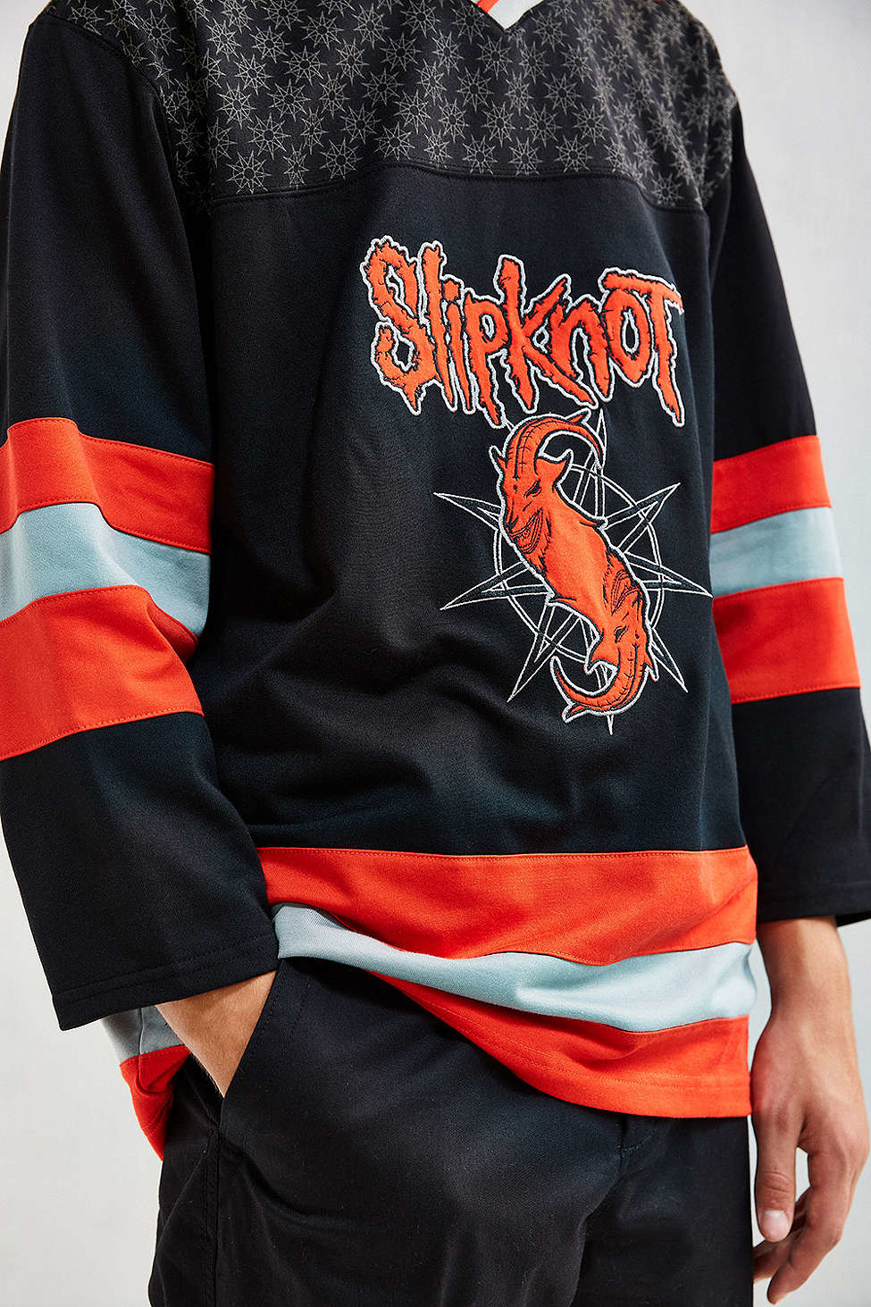 Download Lyst - Urban Outfitters Slipknot Hockey Jersey in Black ...