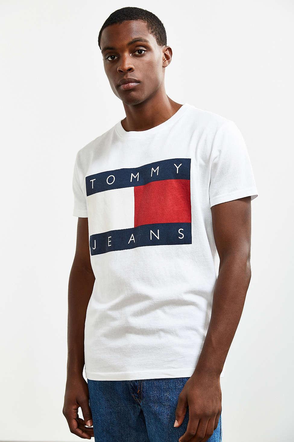 tommy jeans t shirt mens 90s