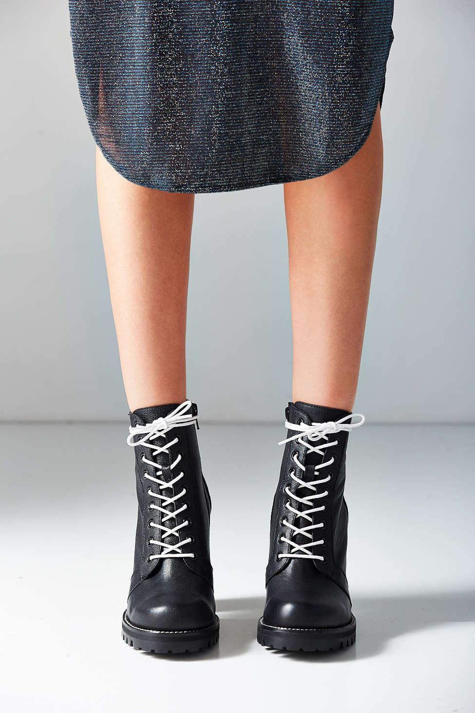 Lyst - Jeffrey Campbell Legion Lace-up Boot in Black