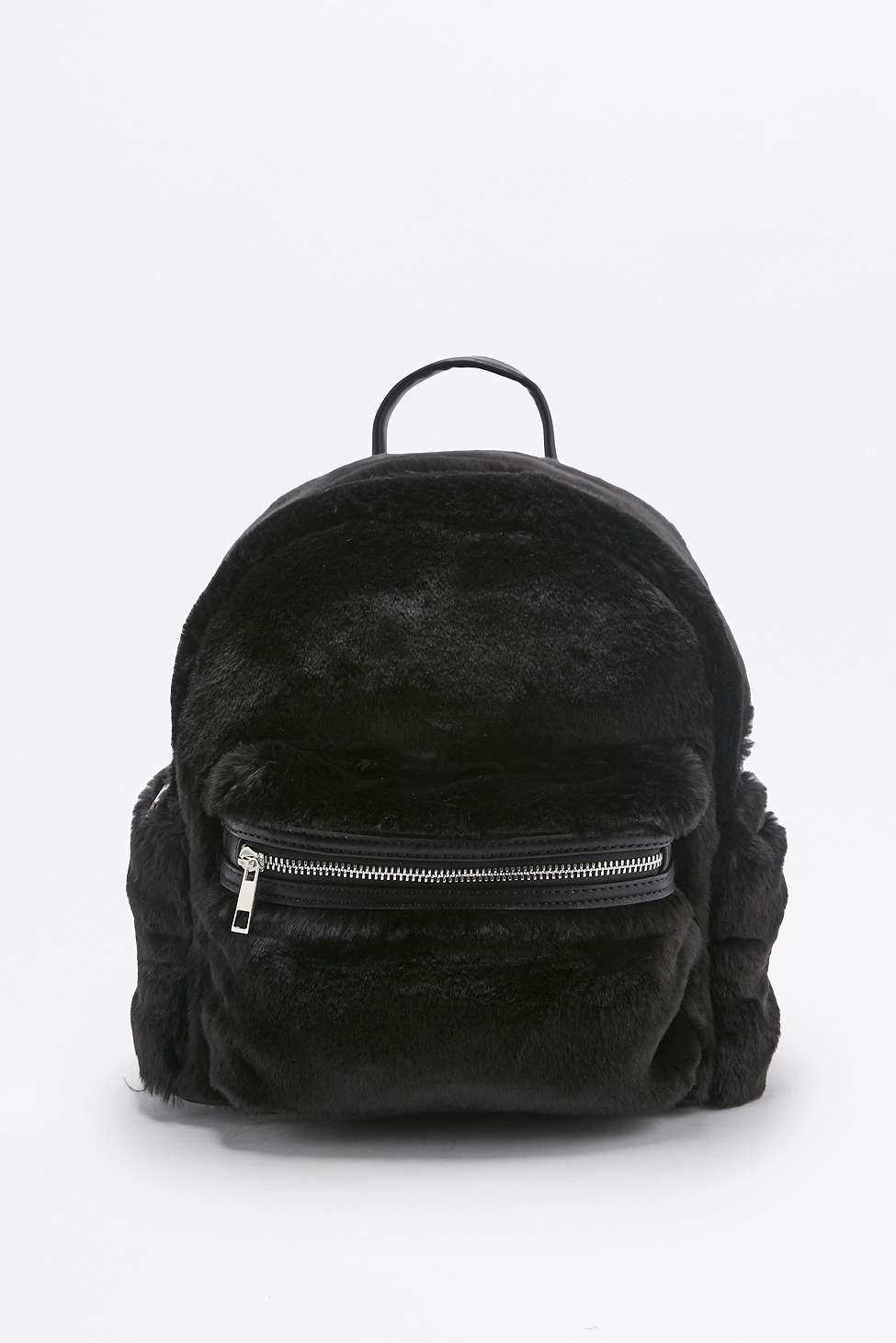 Lyst - Urban Outfitters Faux-fur Mini Backpack in Black