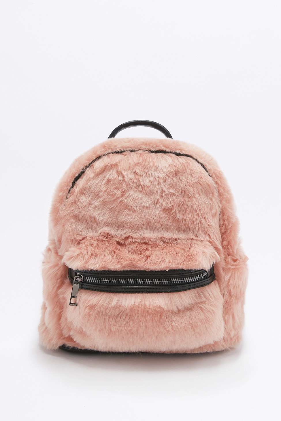 Urban Outfitters Faux-fur Mini Backpack in Pink - Lyst