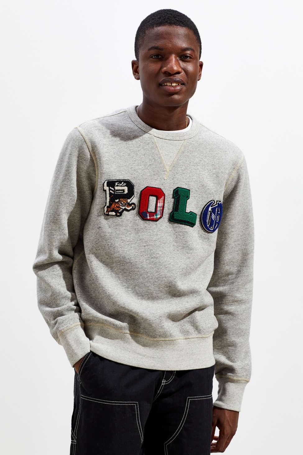 polo crewneck sweatshirts