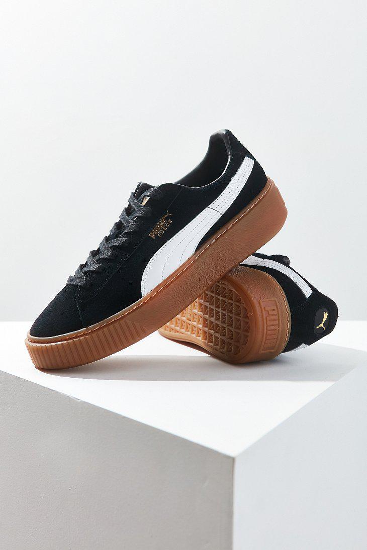 puma basket suede platform sneakers puma basket suede platform sneakers