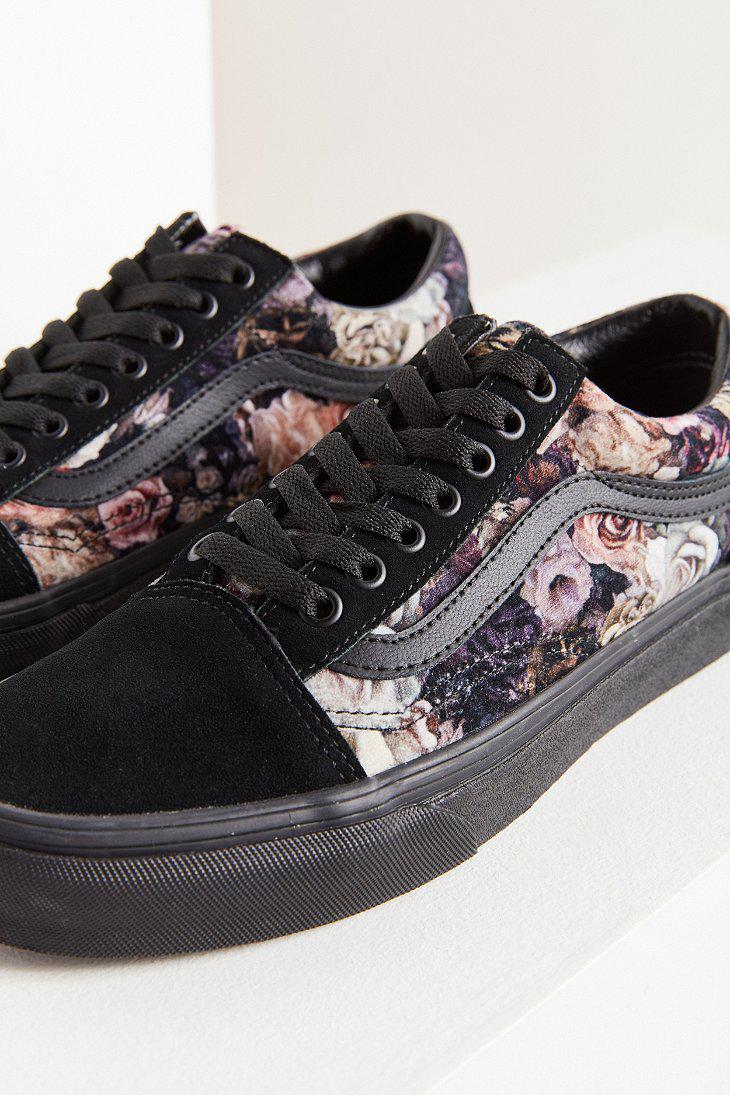 old skool vans flower old skool vans flower