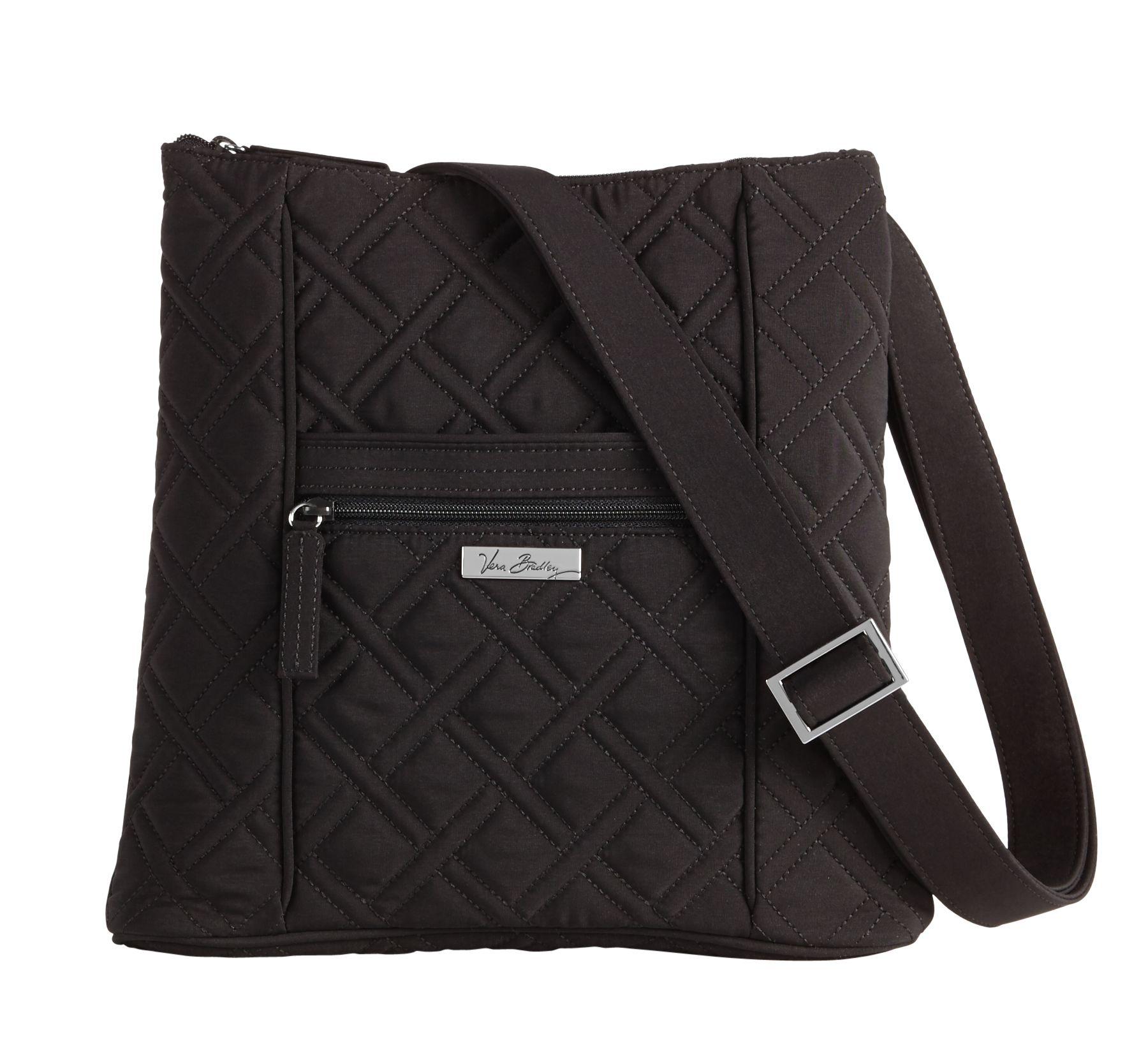 new look black quilted bag