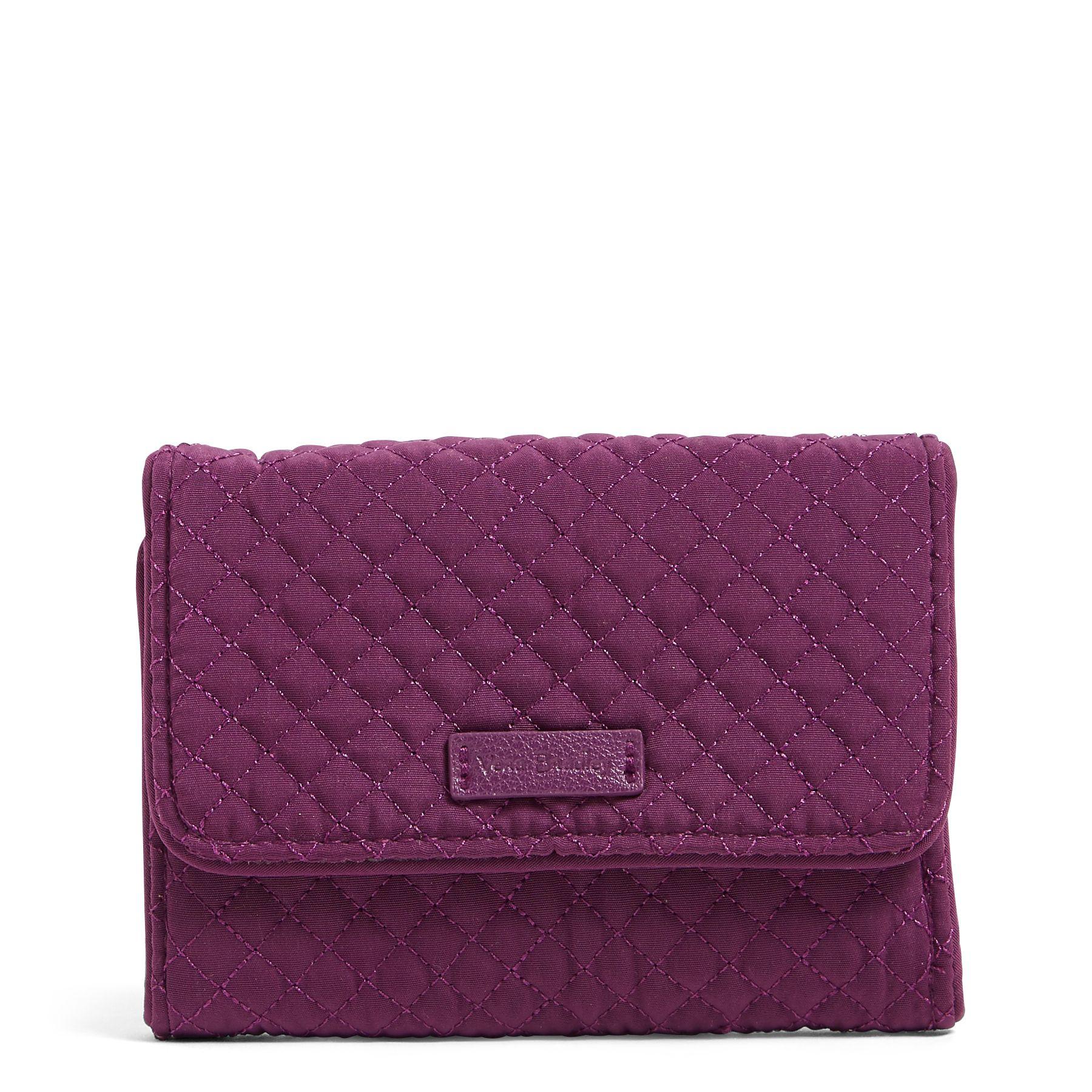 Vera Bradley Iconic Rfid Riley Compact Wallet in Purple Lyst
