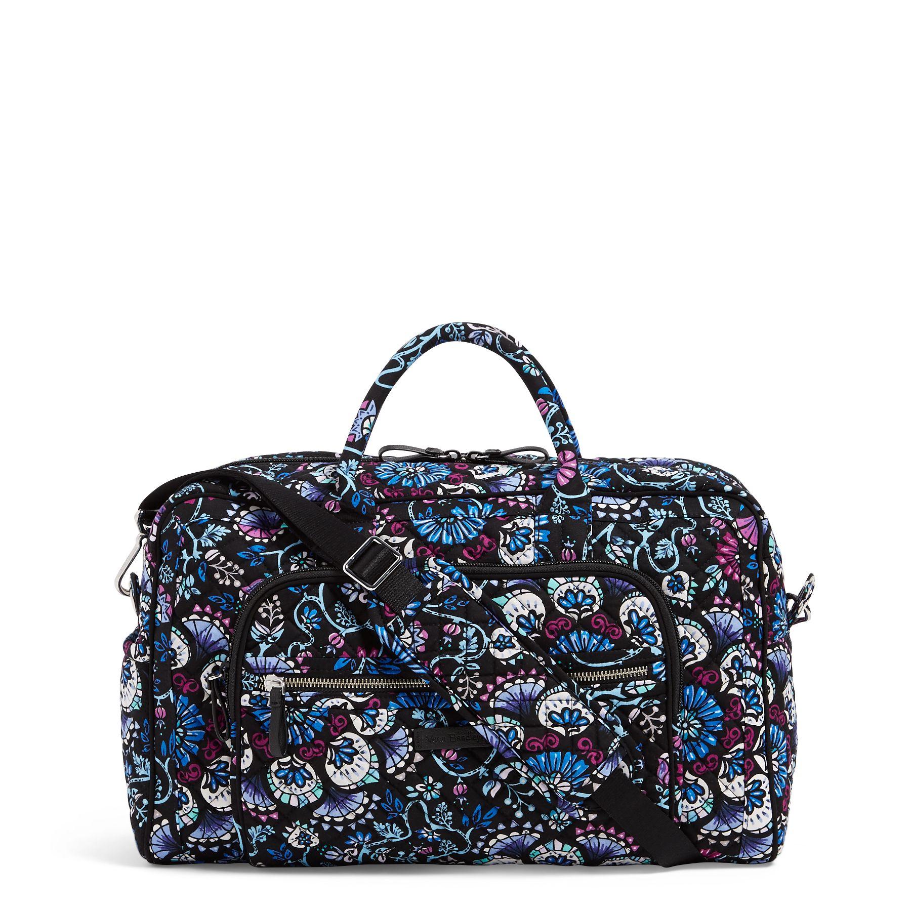 vera bradley iconic deluxe weekender travel bag