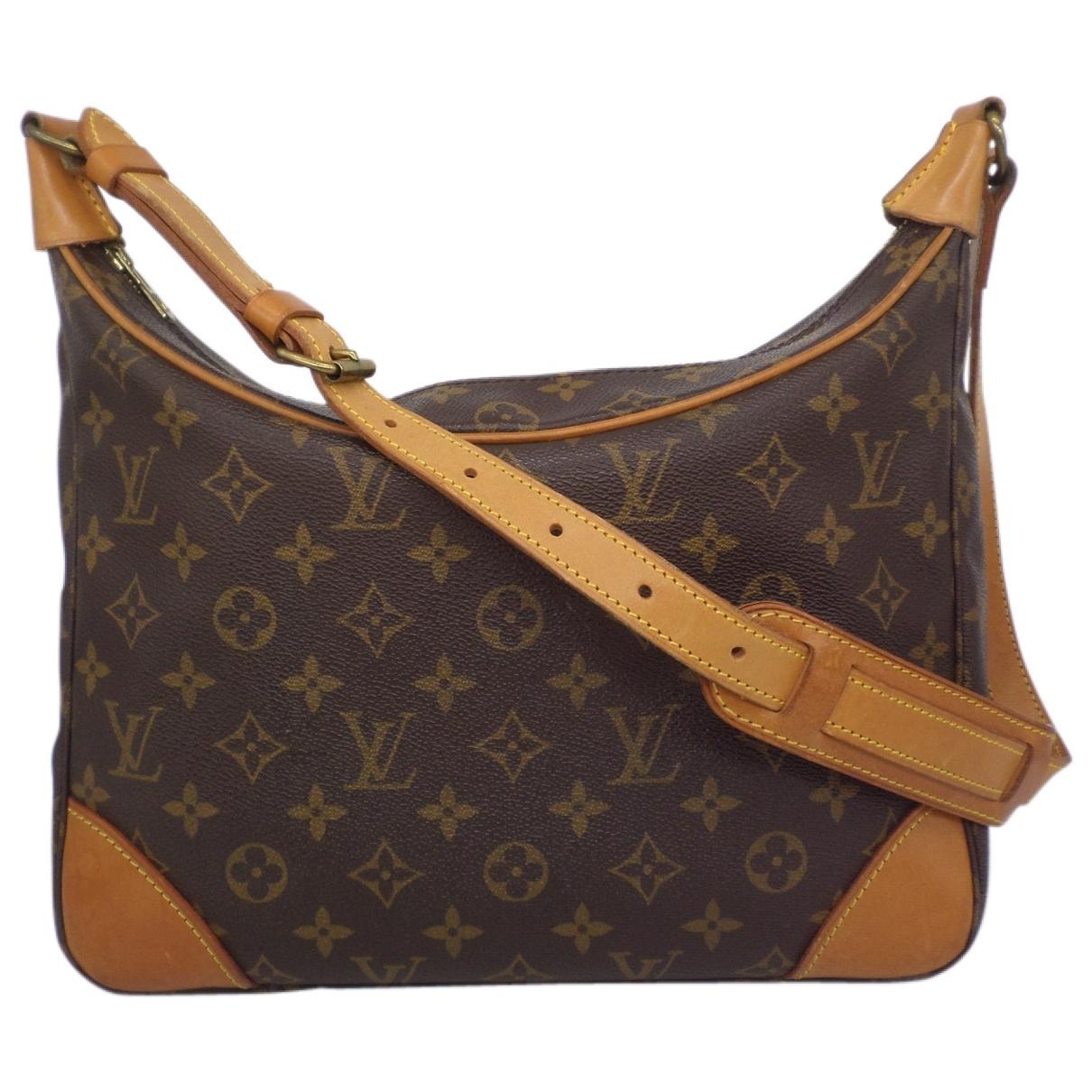 Louis Vuitton Boulogne Cloth Handbag in Brown - Lyst