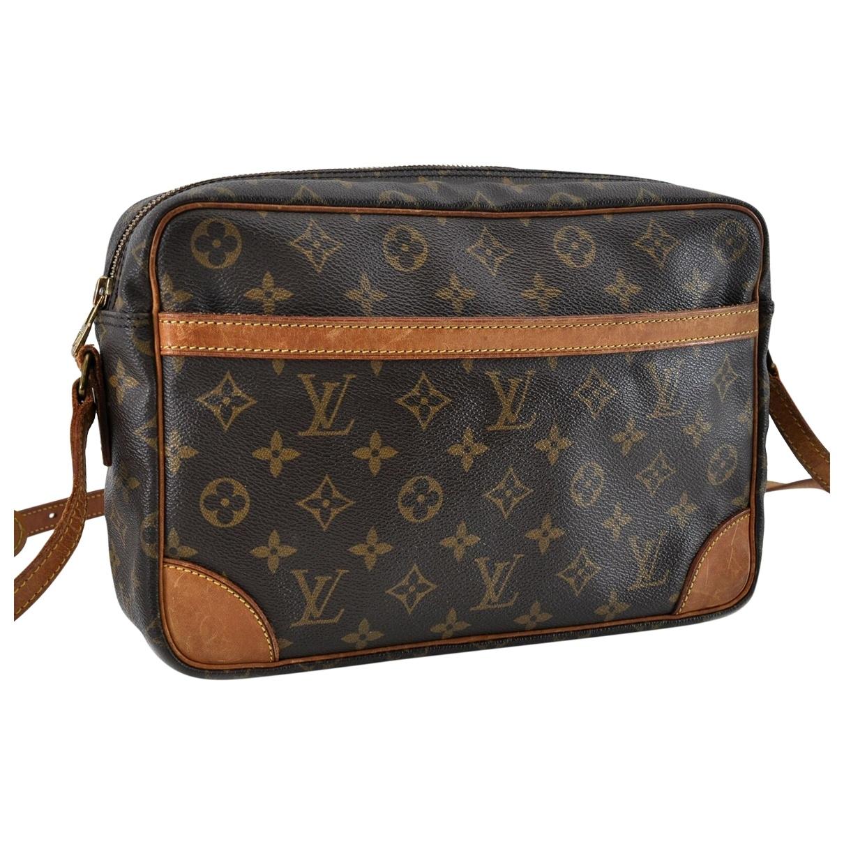 Louis Vuitton Pre-owned Trocadéro Brown Cloth Handbags in Brown - Lyst