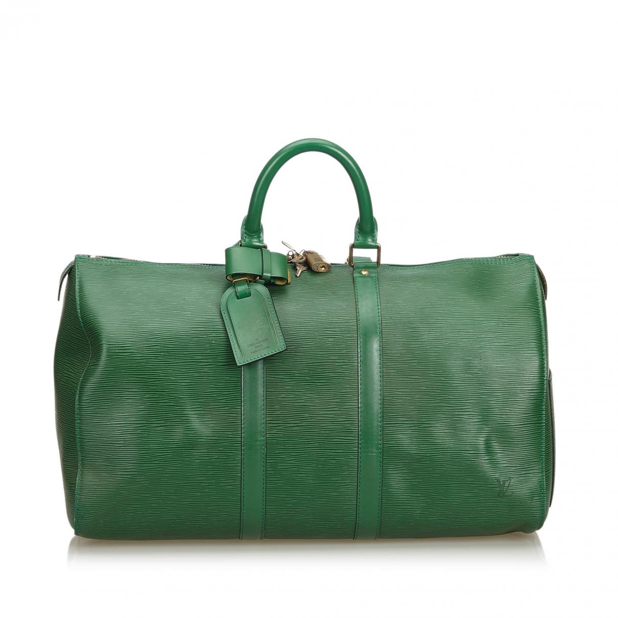 lv green travel bag