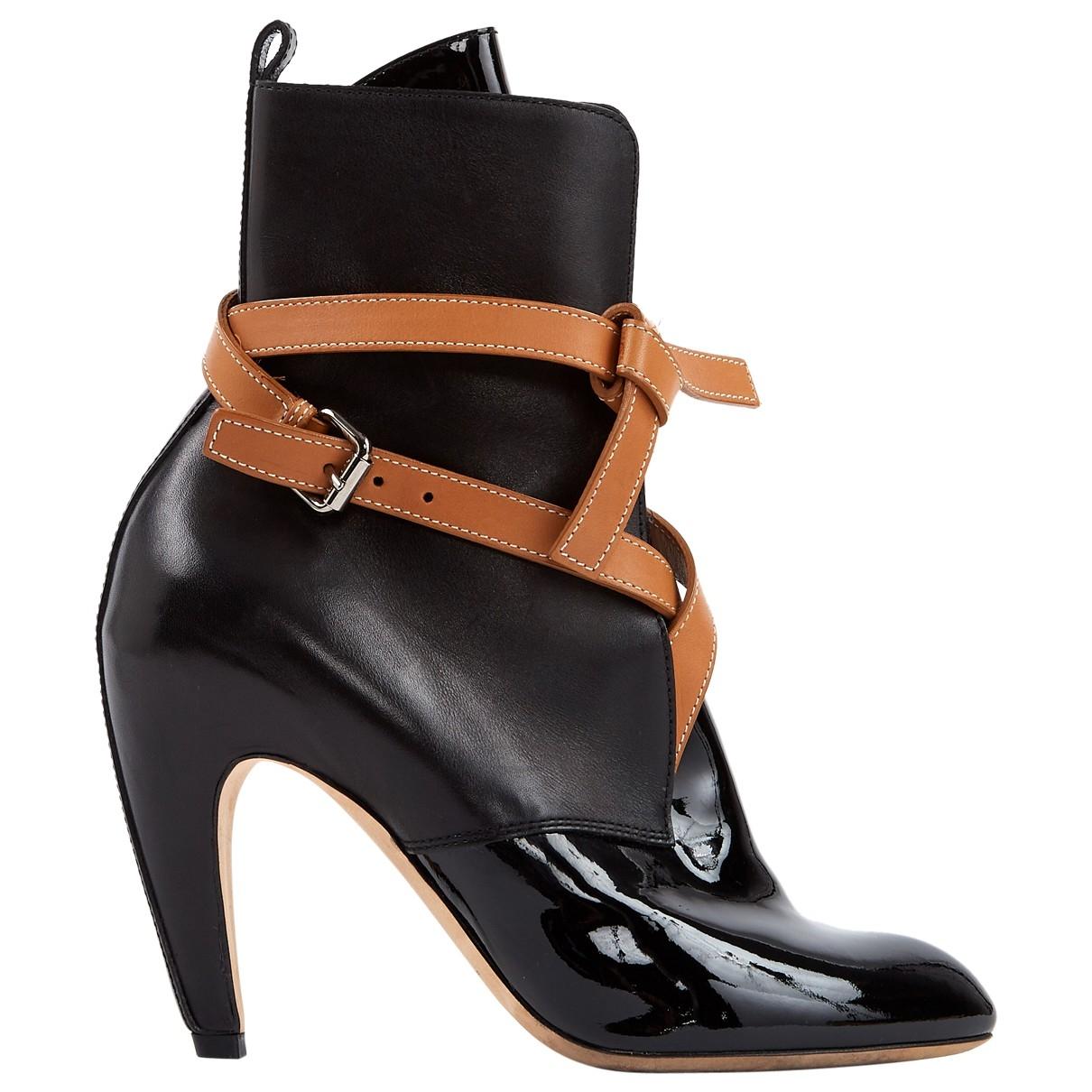 Lyst - Louis Vuitton Patent Leather Boots in Black