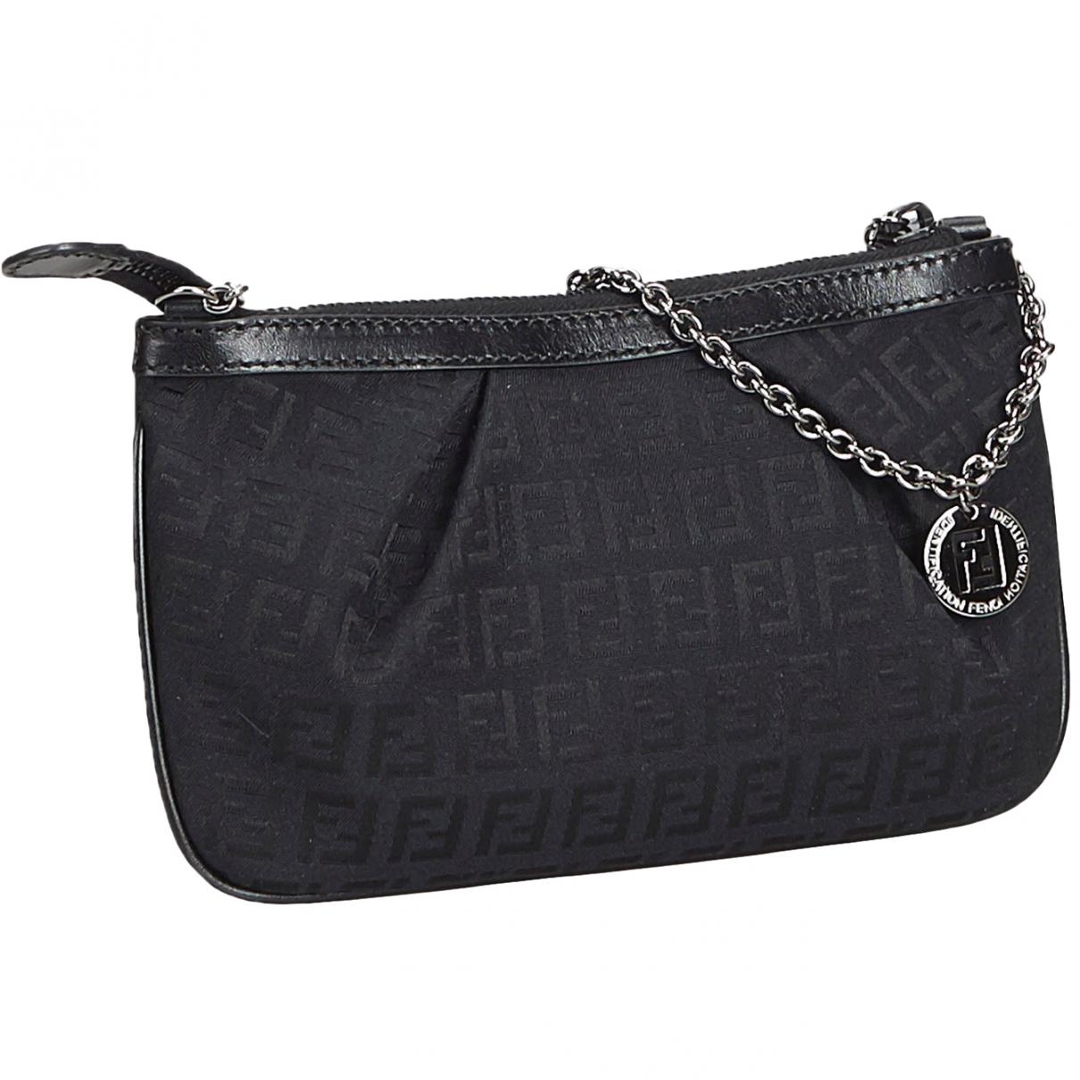 Fendi Pre-owned Baguette Black Cloth Handbags in Black - Lyst