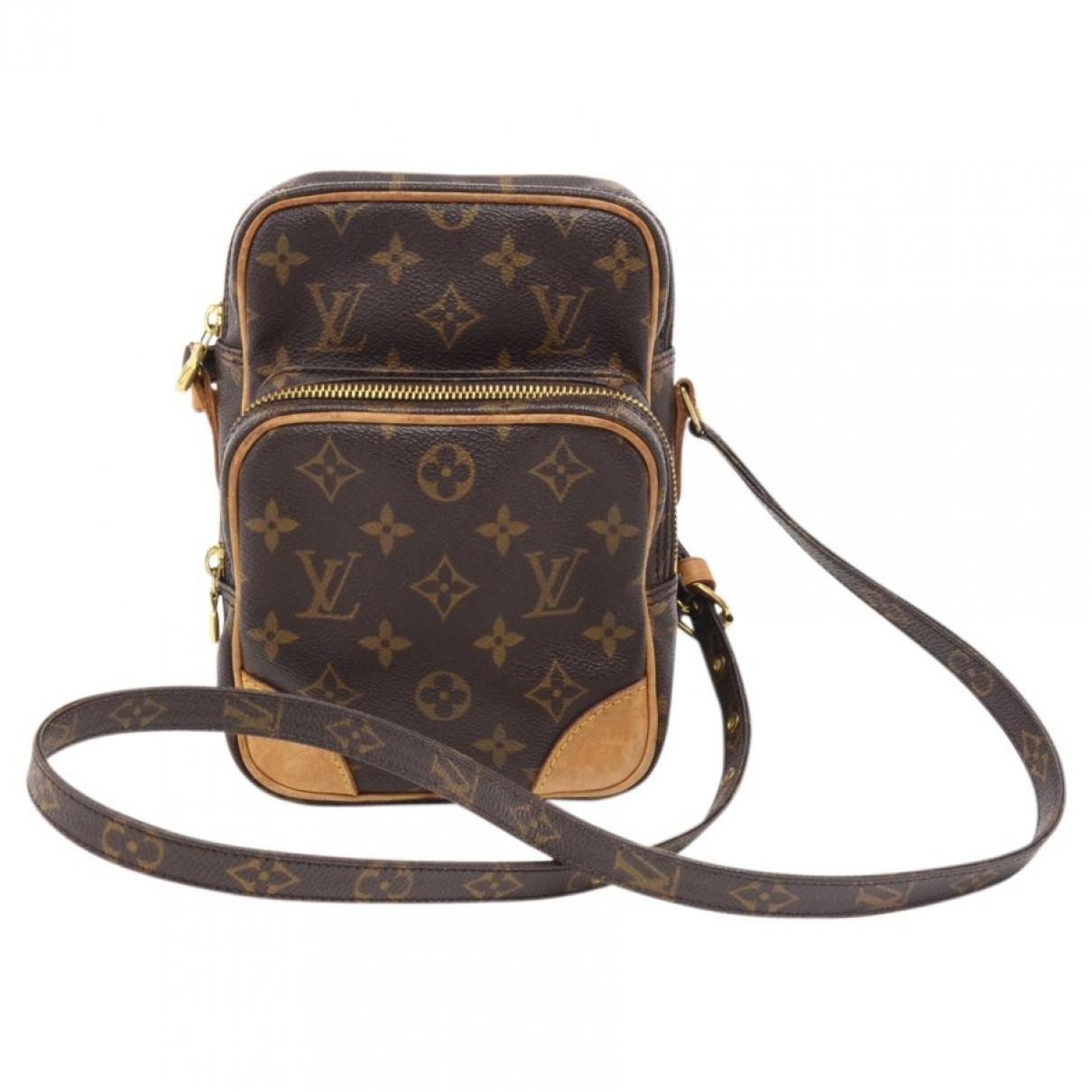 Louis Vuitton Amazon Brown Cloth Handbag in Brown - Lyst