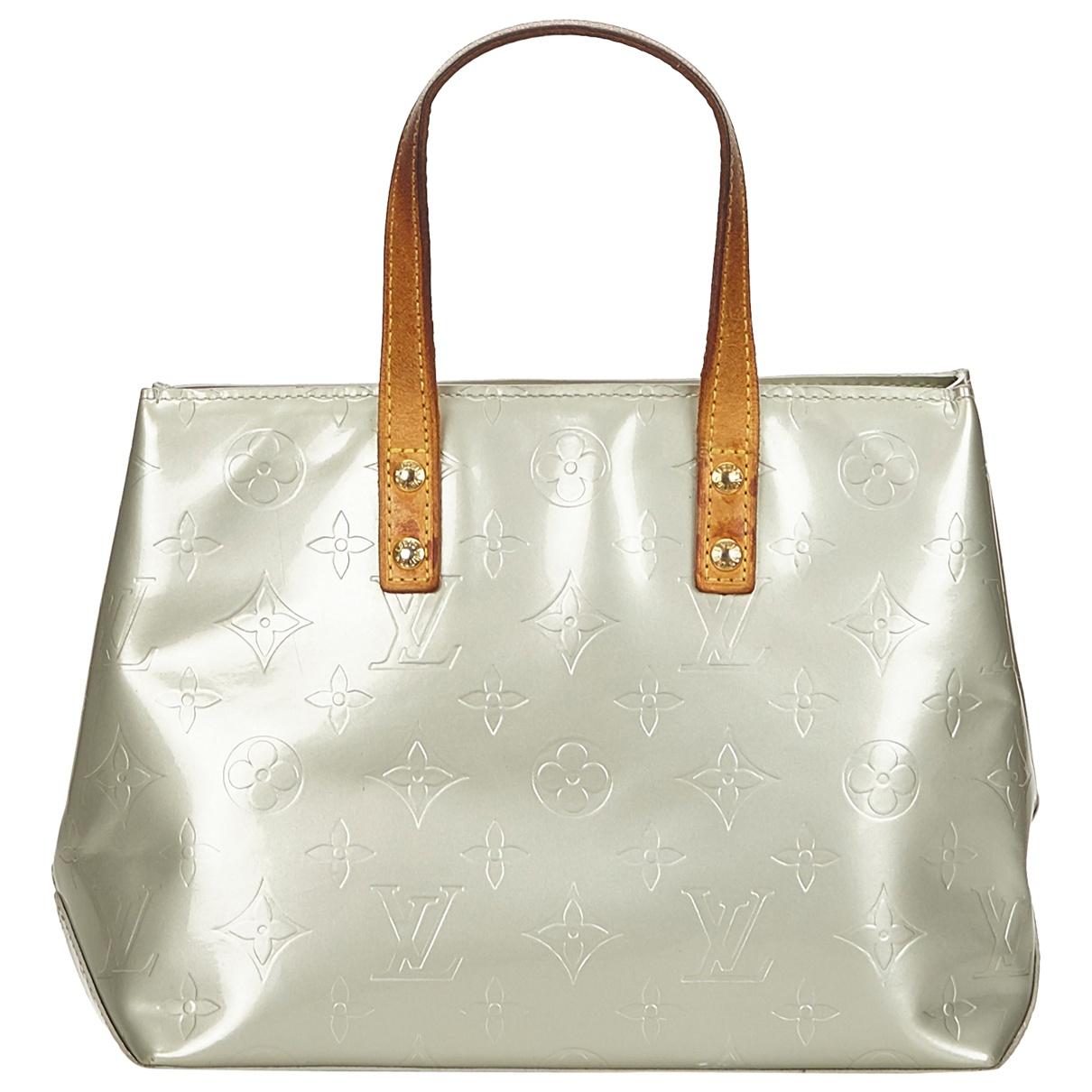 Lyst - Louis Vuitton Pre-owned Vintage Houston Silver Patent Leather Handbag in Metallic