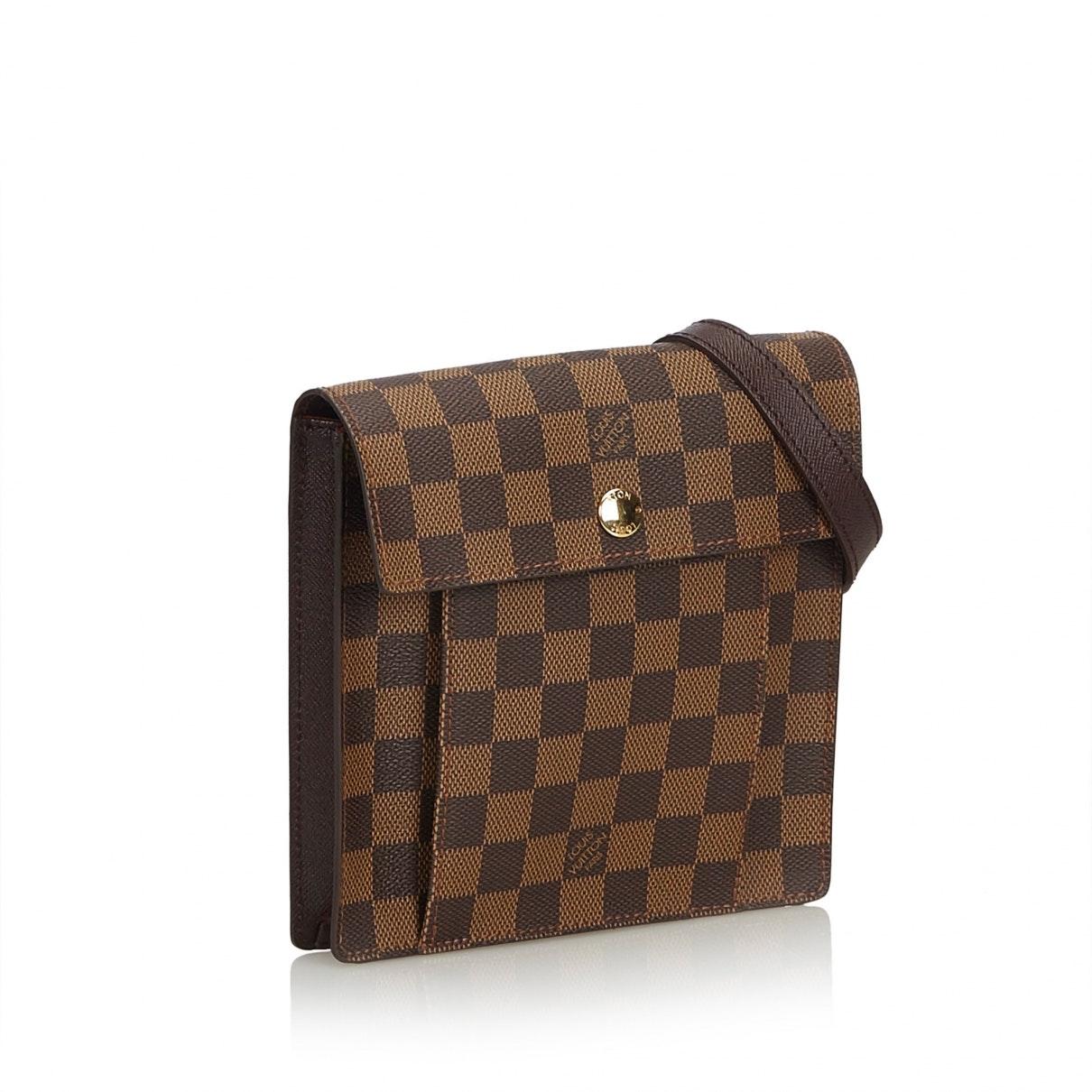 Louis Vuitton Brown Cloth in Brown - Lyst