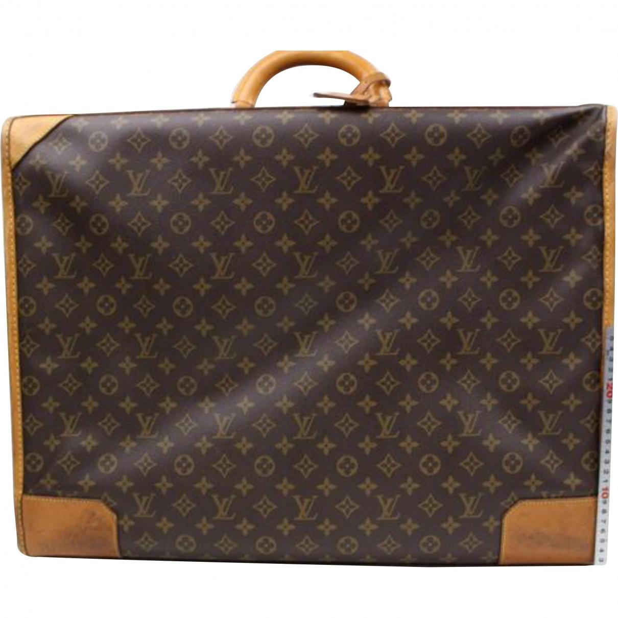 Lyst - Louis Vuitton Pre-owned Cloth Travel Bag in Brown for Men