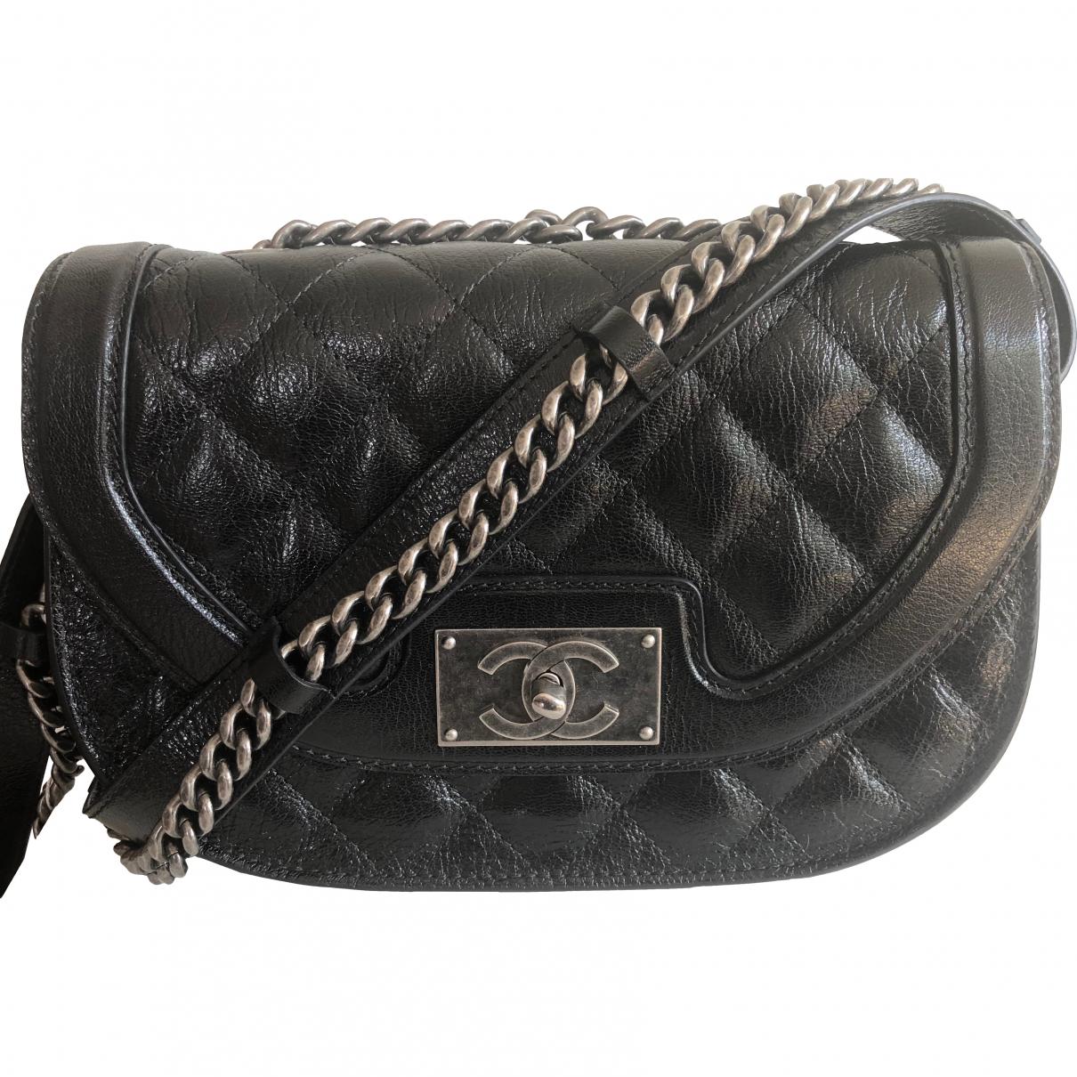 Chanel Patent Leather Crossbody Bag in Black for Men - Lyst