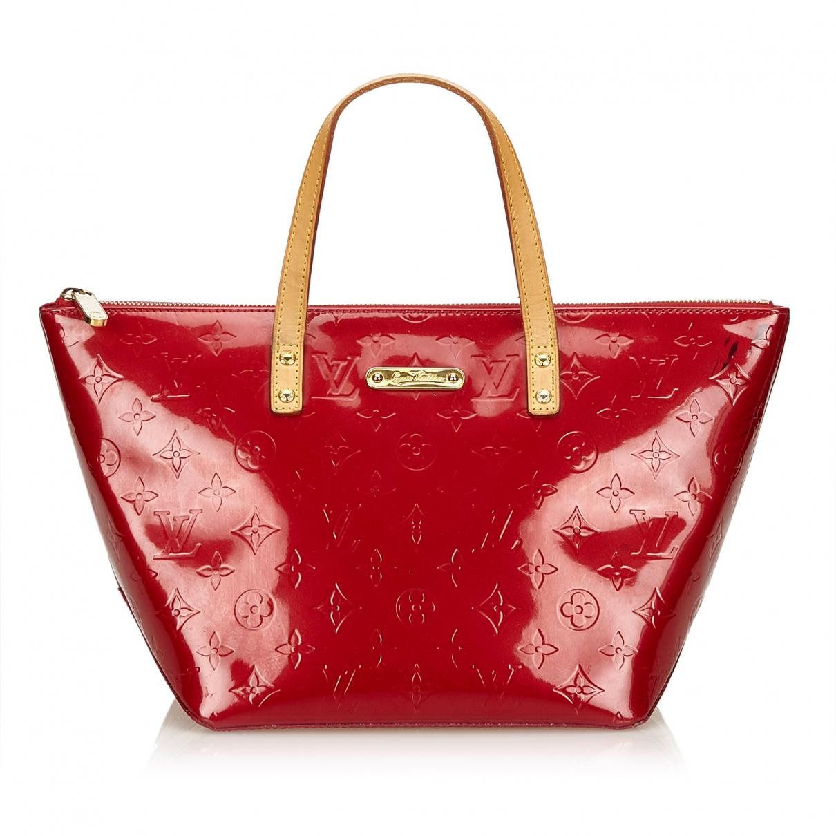 Lyst Louis Vuitton Bellevue Patent Leather Handbag In Red Gallery
