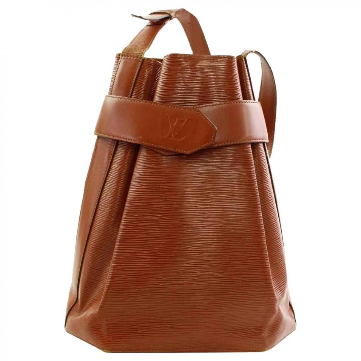 Louis Vuitton Brown Leather Handbag in Brown - Lyst