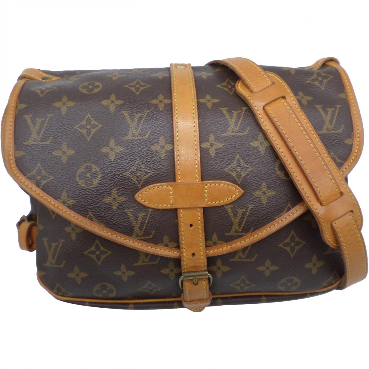 Louis Vuitton Saumur Cloth Crossbody Bag in Brown - Lyst