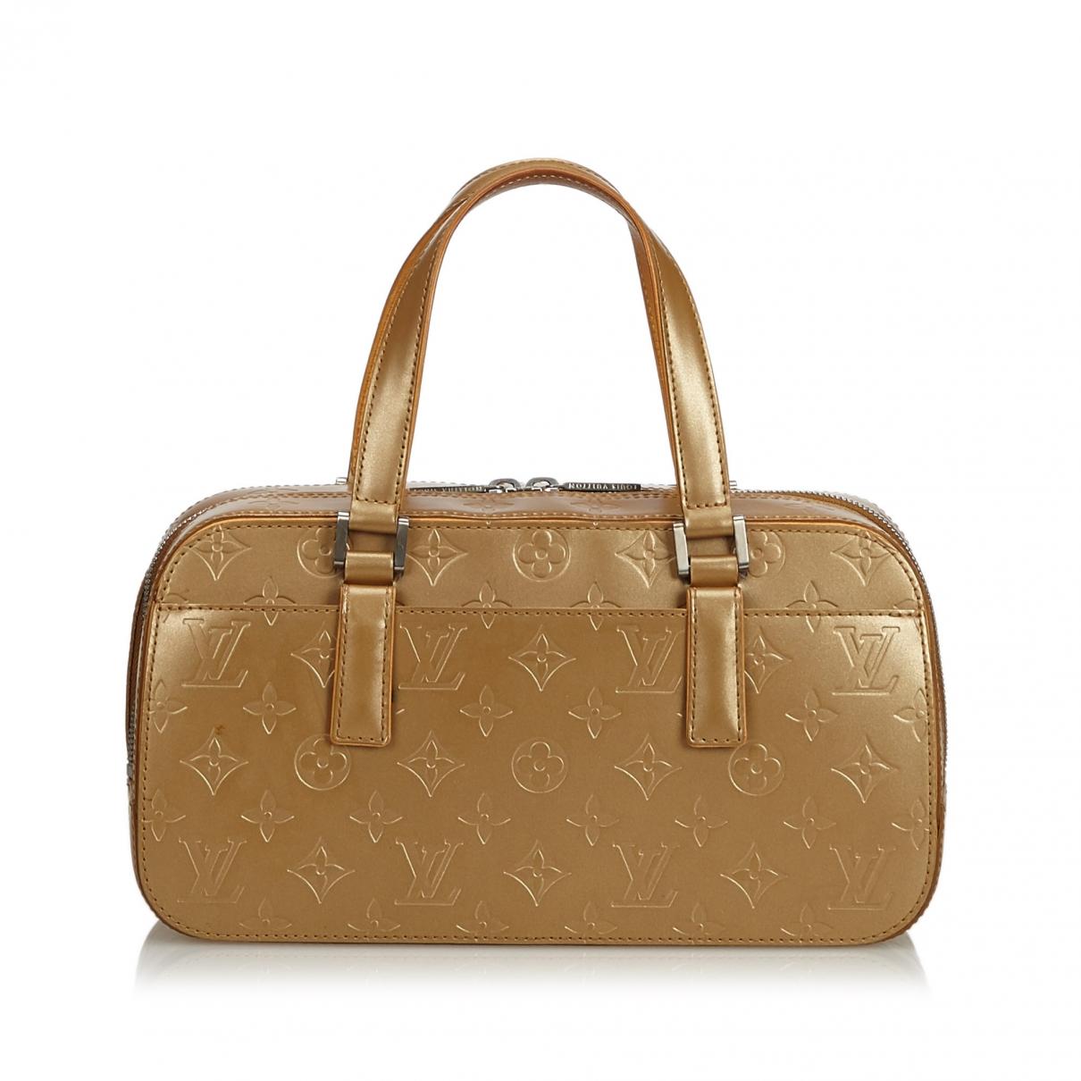 Lyst - Louis Vuitton Vintage Gold Patent Leather Handbag in Metallic