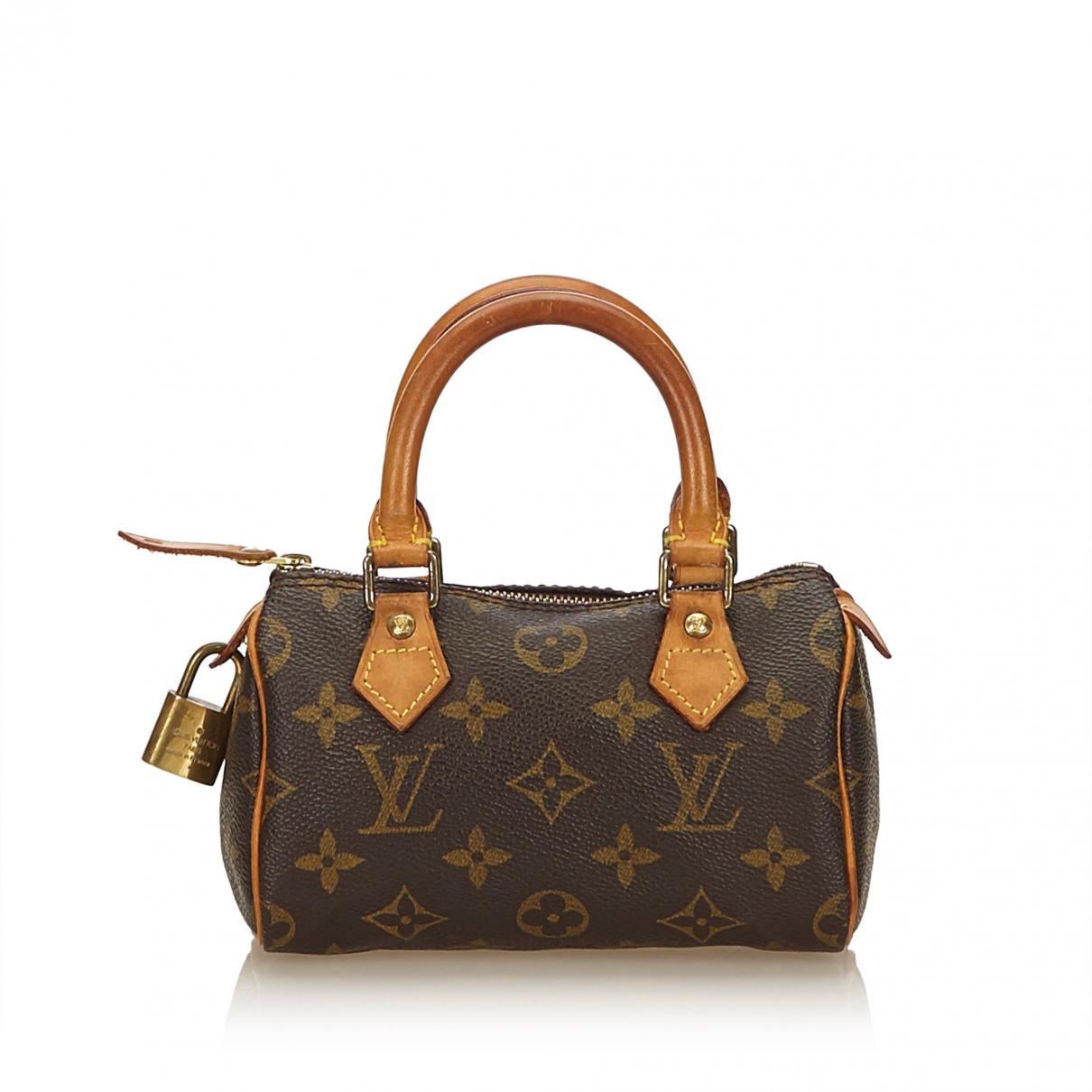Pre Owned Nano Sdy Mini Hl Brown Cloth Handbag Pre Owned Nano Sdy Mini Hl Brown Cloth Handbag