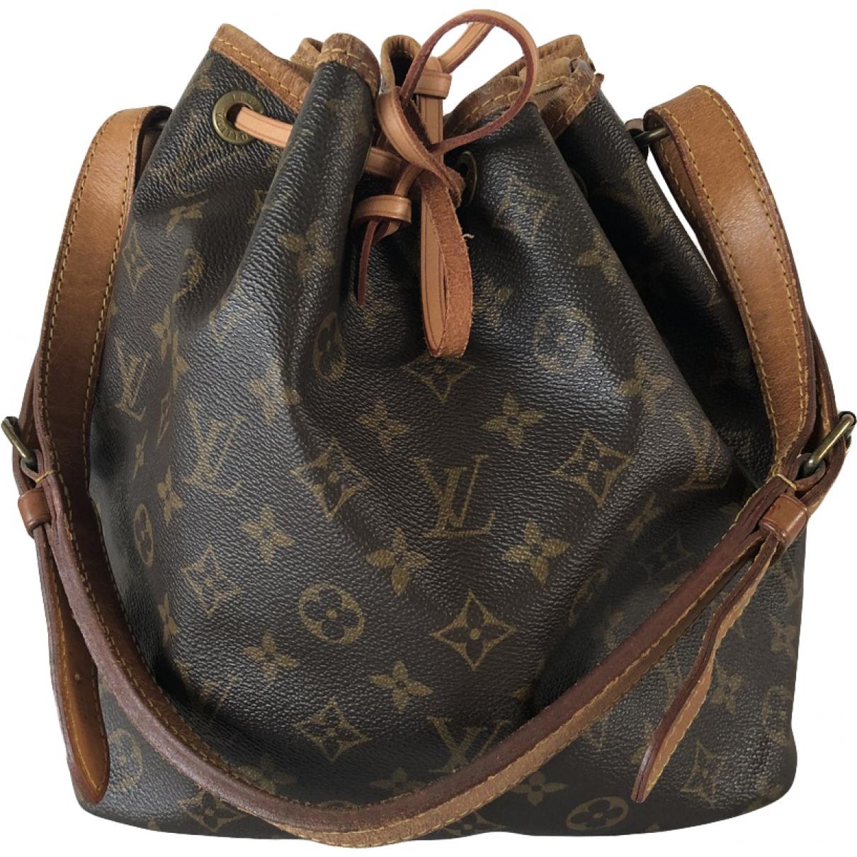 Louis Vuitton Noé Cloth Handbag in Brown - Lyst