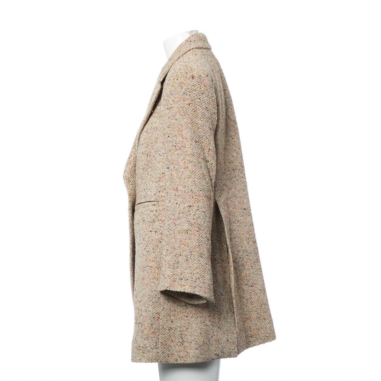 Chloé Beige Wool Jacket in Natural - Lyst