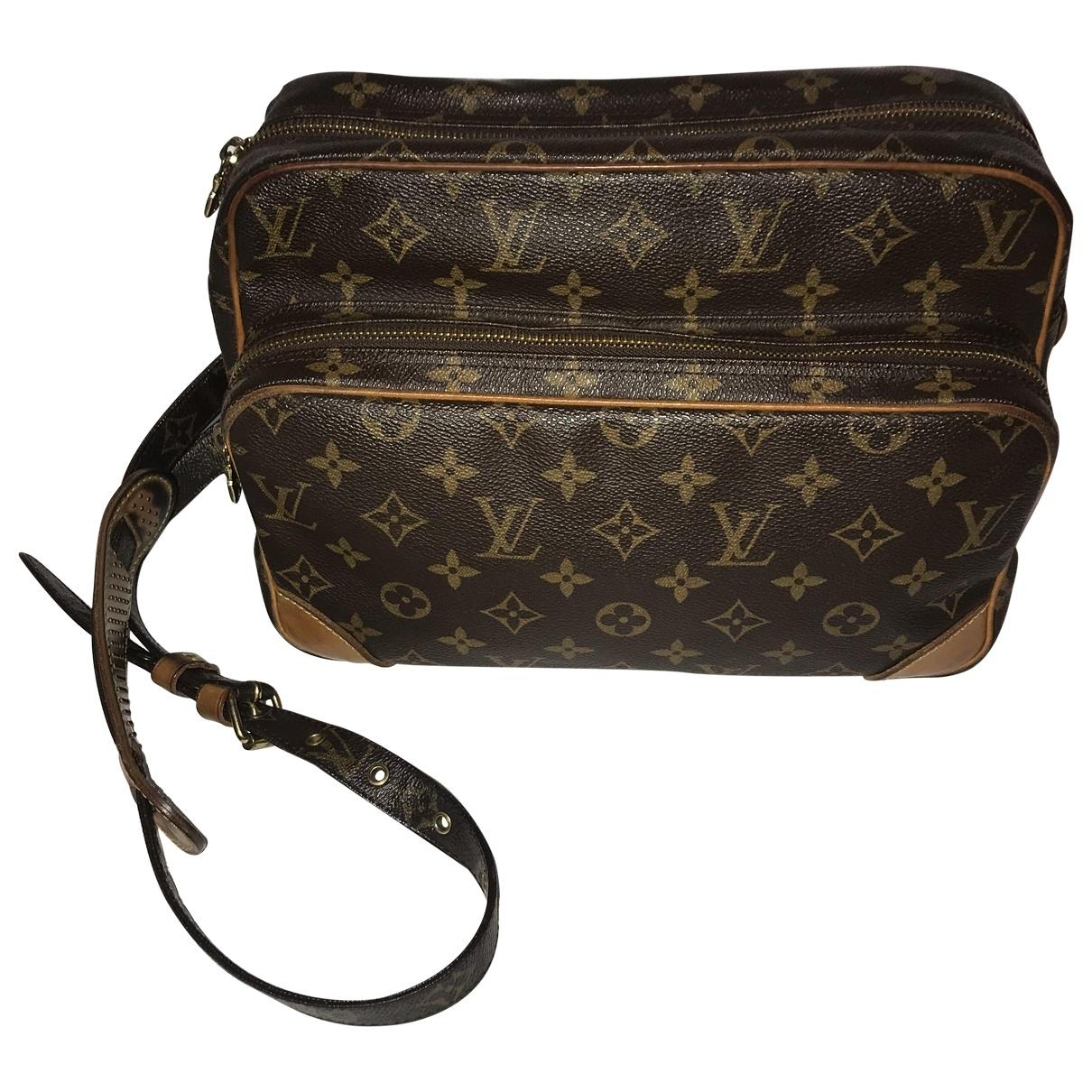 Louis Vuitton Pre-owned Vintage Nile Brown Cloth Handbags in Brown - Lyst