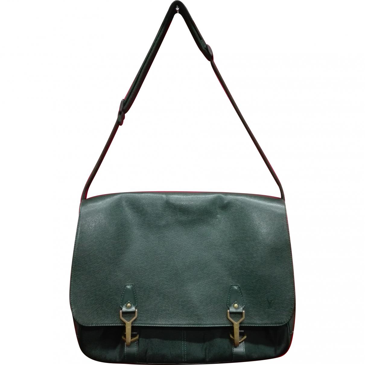 Lyst - Louis Vuitton Pre-owned Vintage Green Leather Handbags in Green