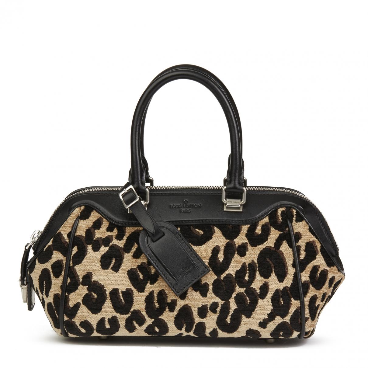 Graceful cloth handbag Louis Vuitton Brown in Cloth - 35708477