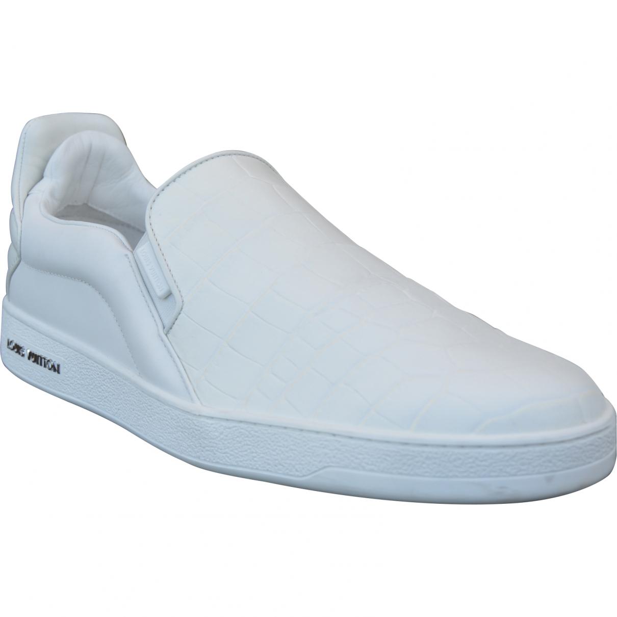 Lyst - Louis Vuitton Leather Low Trainers in White for Men