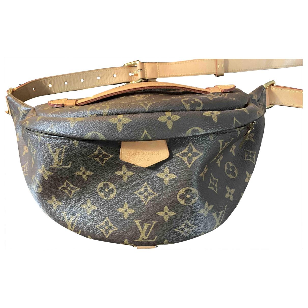 Lyst - Louis Vuitton Bum Bag / Sac Ceinture Cloth Clutch Bag in Brown