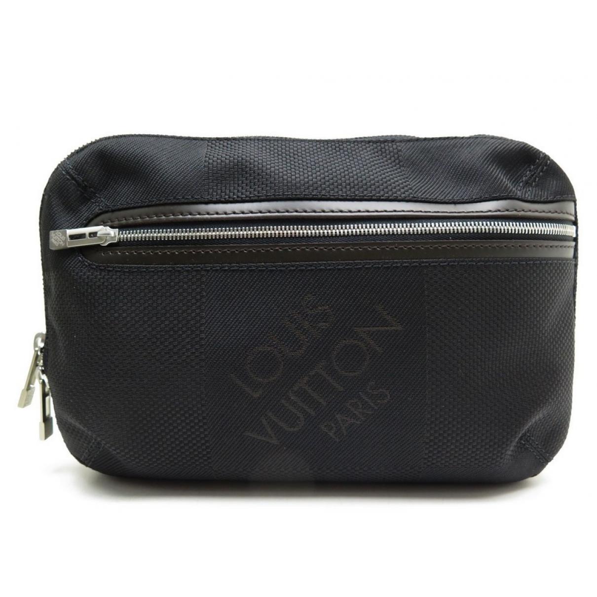 Lyst - Louis Vuitton Cloth Clutch Bag in Black