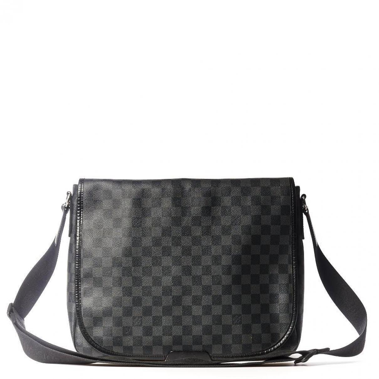 Louis Vuitton, Bags, Louis Vuitton Mens Damier Graphite Daniel Gm  Messenger Bag Black Grey Canvas