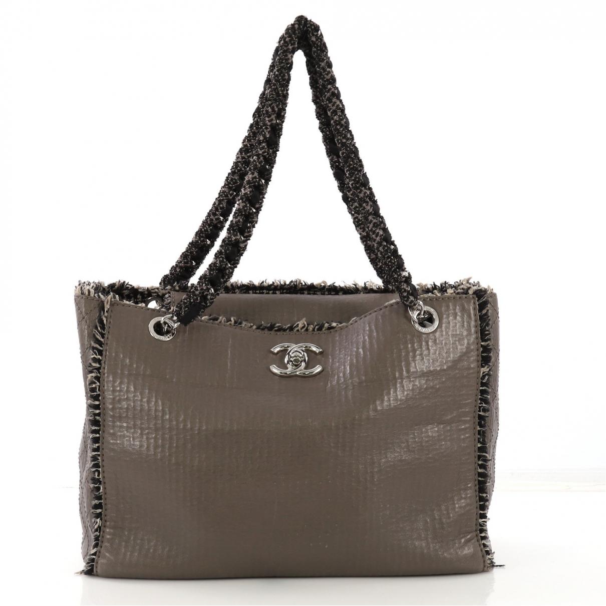 Chanel Pre-owned Brown Leather Handbags in Brown - Lyst