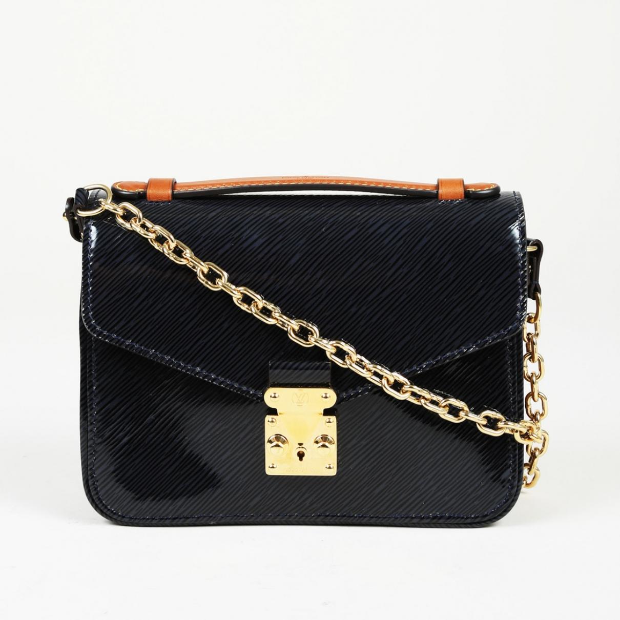 Louis Vuitton Metis Black Patent Leather Handbag in Black - Lyst