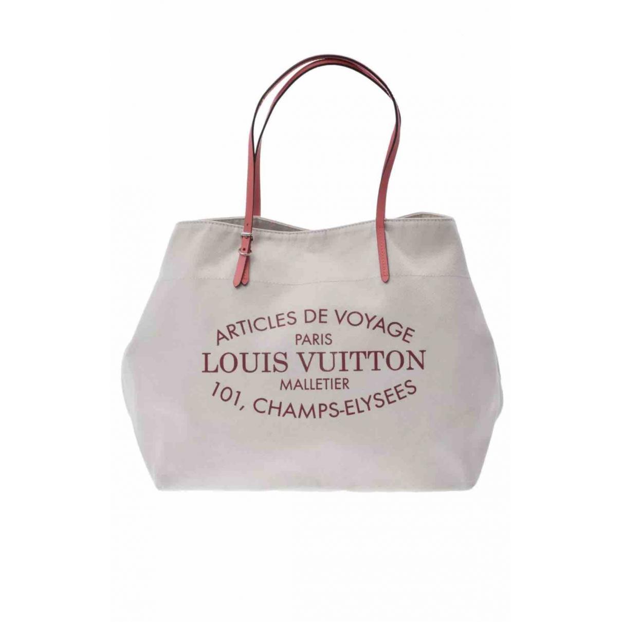 Louis Vuitton White Cloth Handbag in White - Lyst