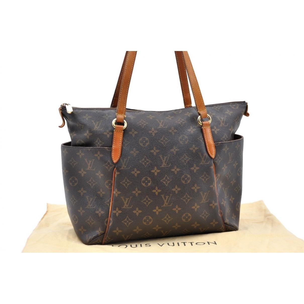 Lyst - Louis Vuitton Totally Brown Cloth Handbag in Brown