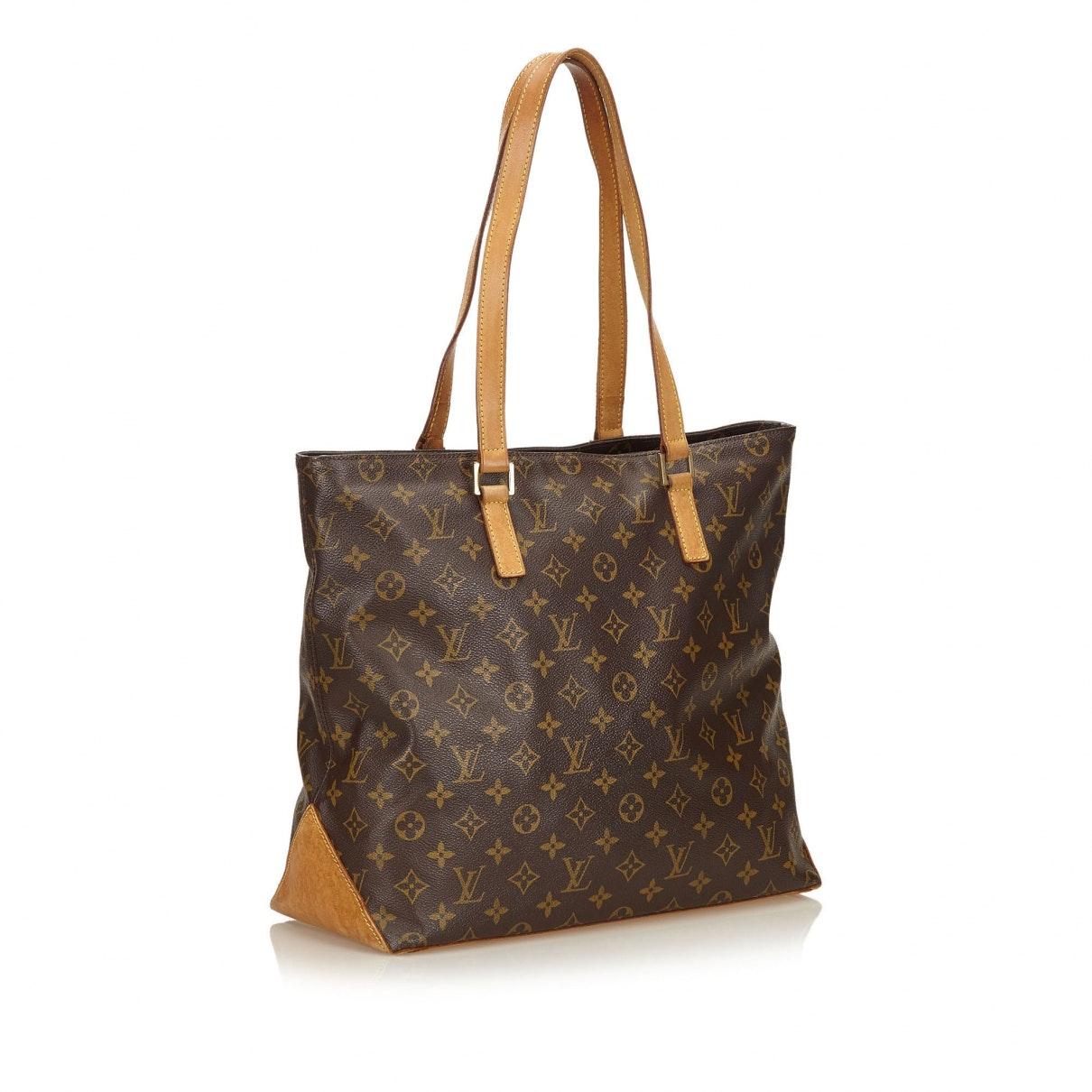 Louis Vuitton Canvas Pre-owned Cloth Tote in Brown - Lyst