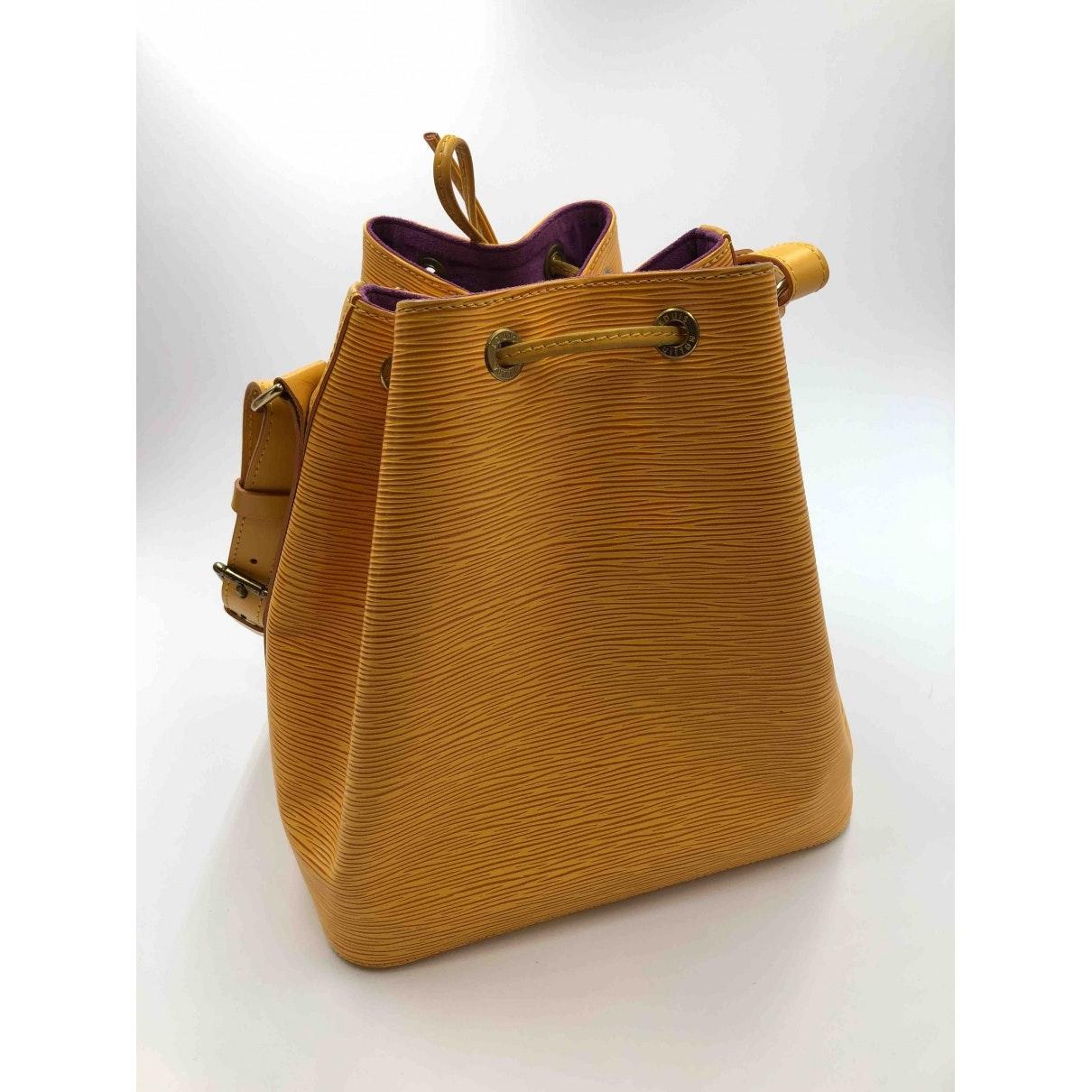 Louis Vuitton Noé Yellow Leather in Yellow - Lyst