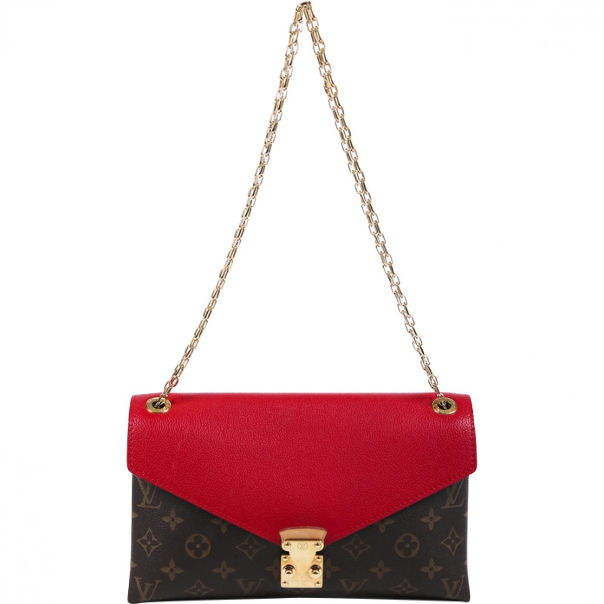 Louis Vuitton Pallas Red Cloth Handbag in Red - Lyst