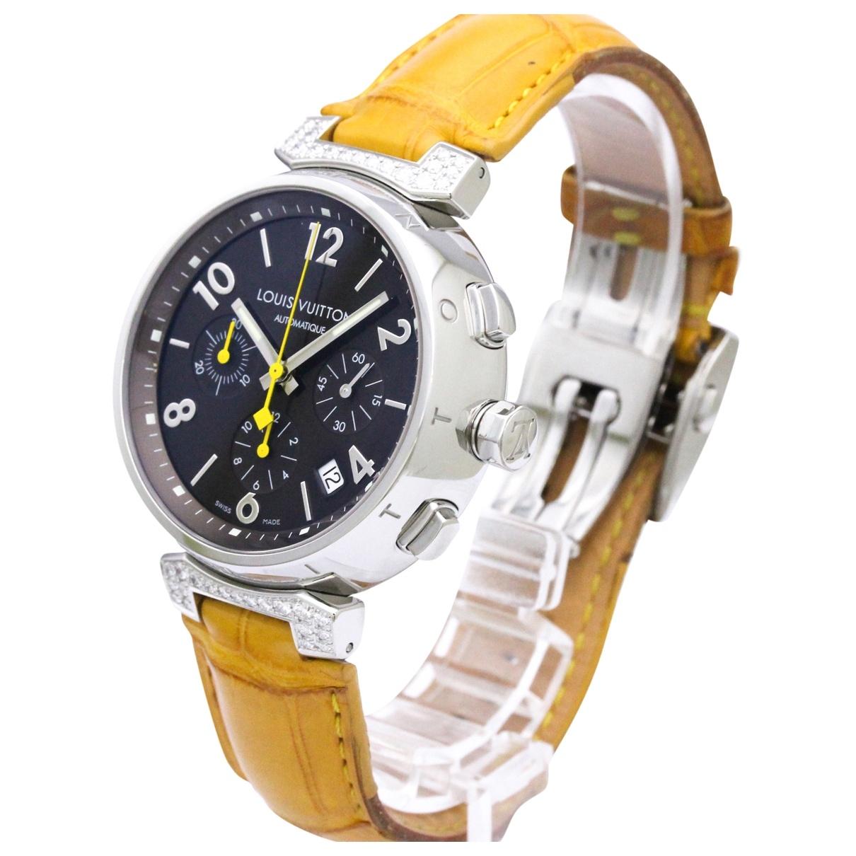 Lyst - Louis Vuitton Tambour Chronographe Watch in Metallic